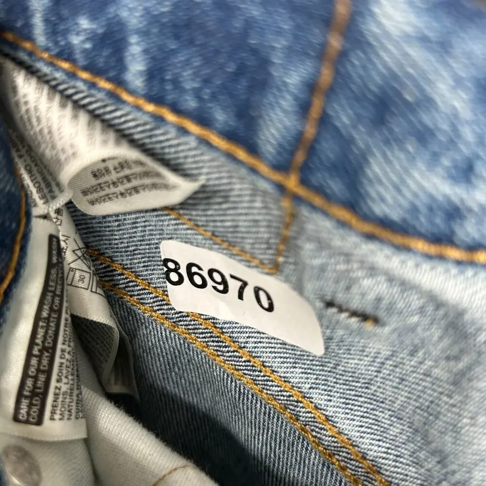 LEVIS 560 Jeans Mens 38x30 Loose Fit Baggy Tapered Leg Denim Comfort Cotton Blue